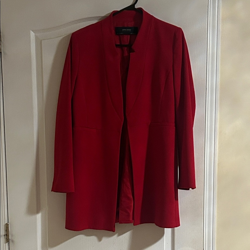 Zara Bold Red Women's Blazer